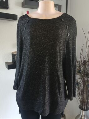 BYdesing Women's Black Jersey Top